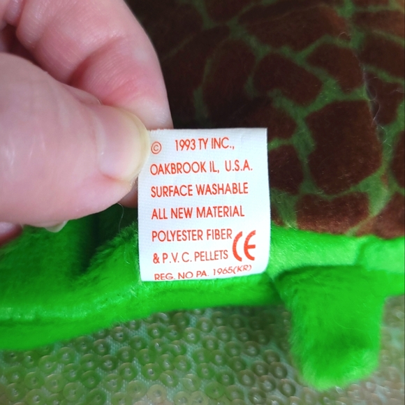 Ty Beanie Baby "Speedy" BNWT green turtle 🐢 - RARE - Picture 5 of 7